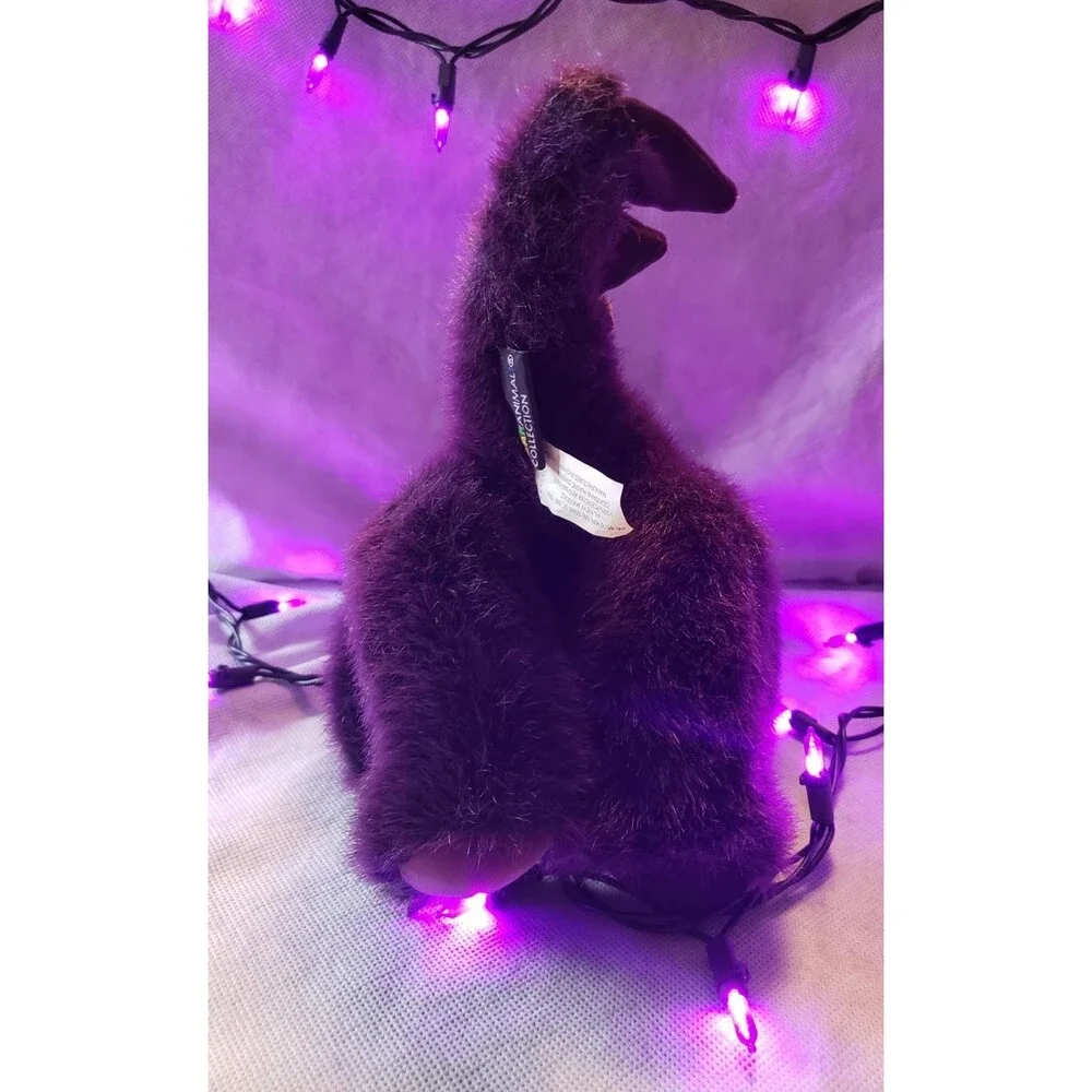 VTG Vermont Teddy Bear Co. PURPLE Jointed Bearanimal Plush The Dinobear RARE
